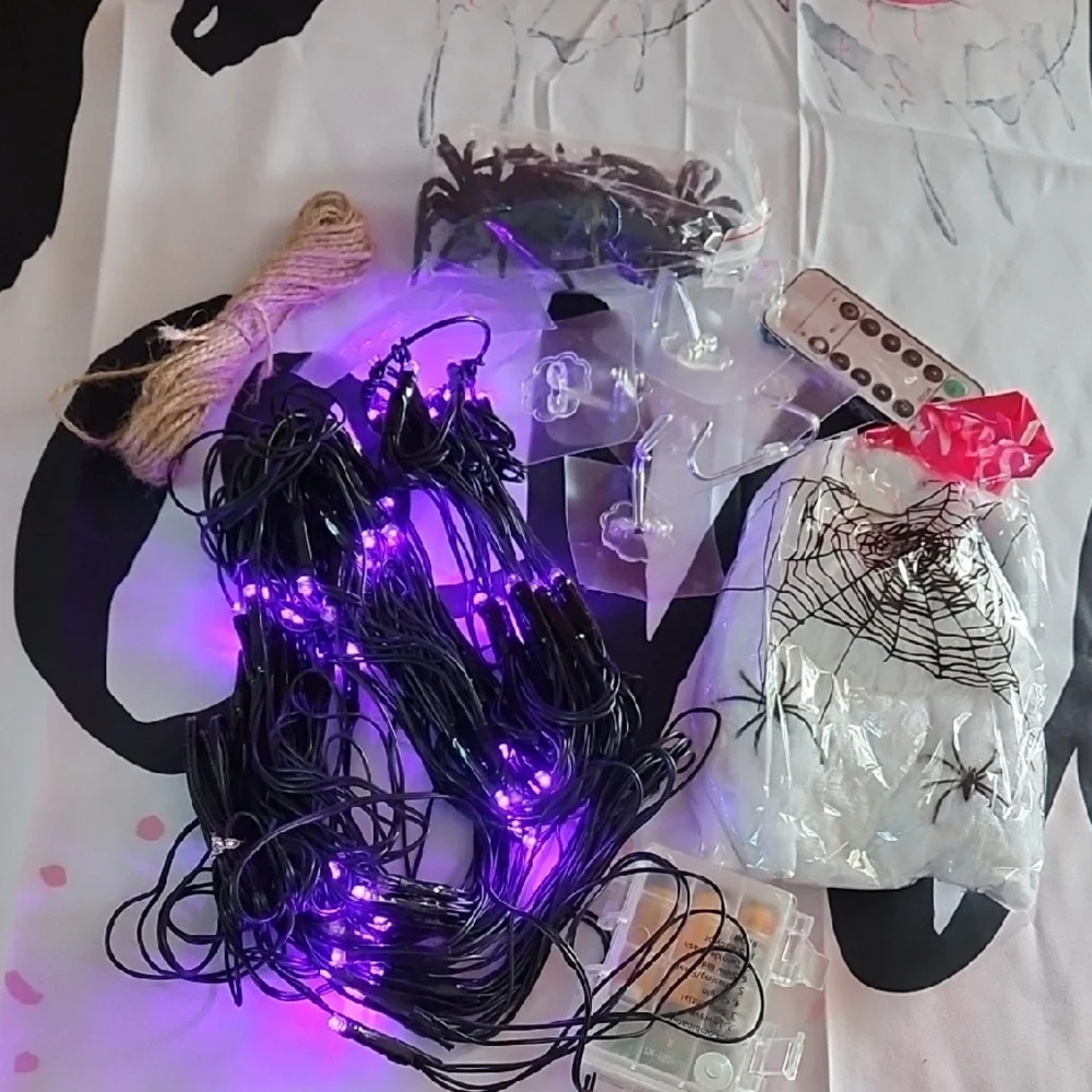 Halloween Purple Lights w/remote new